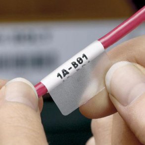 Etikett sj&auml;lvlaminerande 25,4X57,15 vit