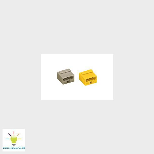 Samlemuffe mikro wago 4X0,6-0,8 lysegr