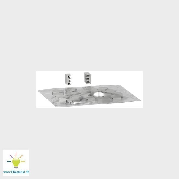 Endedksel 1PN skinne, 20 stk