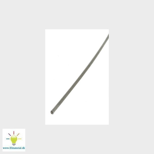 Stl wire nylonforhudet 1x19 1,3-2,3mm rulle a 100 meter