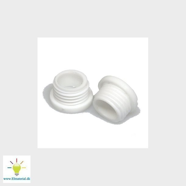 Tylle til gevind M10X1X6,5 hvid El og vvs materialer