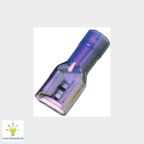 Fuld isoleret spademuffe bl 6,3x0,8  1,5-2,5mm2