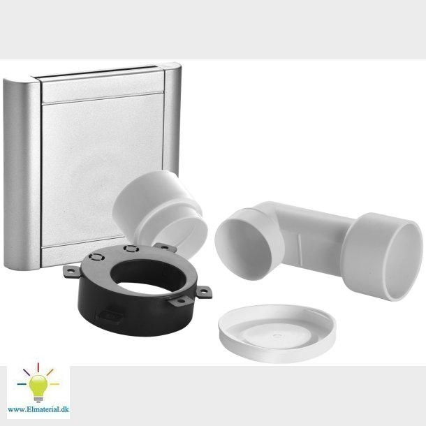 Sugekontakt Design Alu M/Fitt.