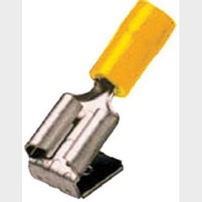 Isolerad spadhylsa med gren r&ouml;d 6,3x0,8 0,5-1mm2