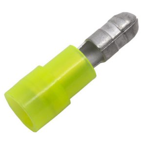 Isol. ABIKO rund f&ouml;rl&auml;ngningsplugg KA4605HA-PB, 4-6mm2, Gul