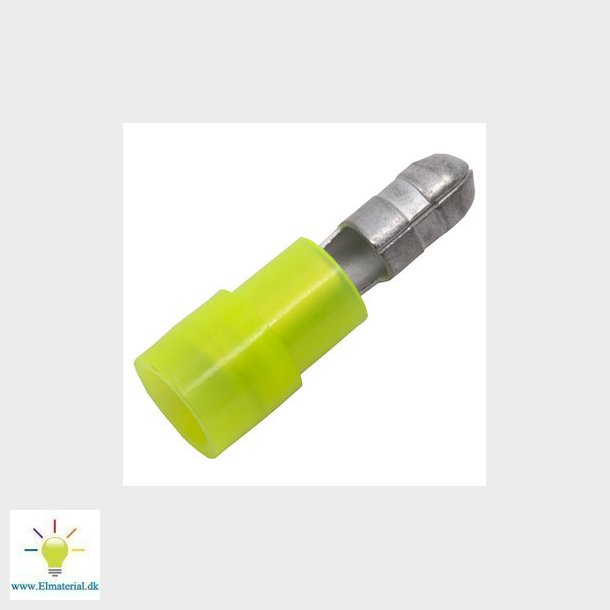 Isol. ABIKO rund forlngerstik KA4605HA-PB, 4-6mm2, Gul