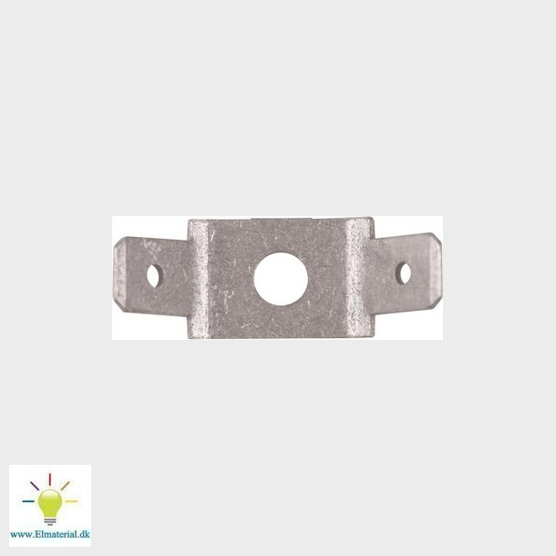 Kontaktben 2x45&deg; B2457H4, 6,3x0,8, M4