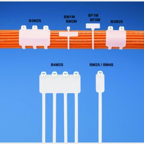 Buntband med flagga 2,4X107 i f&ouml;rpackningar om 100 vita el- och VVS-material