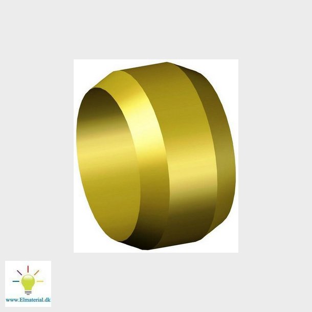 Klemring 6 mm X 1/8 messing