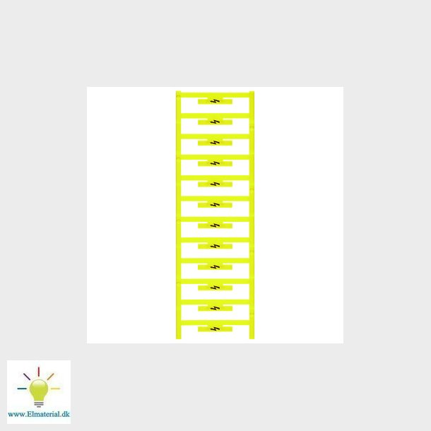 Afdkningsmrke parti gul med/sort lyn 112045