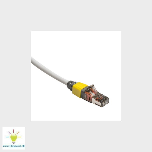 Farve clips gul til Leviton Kat6A patchkabler
