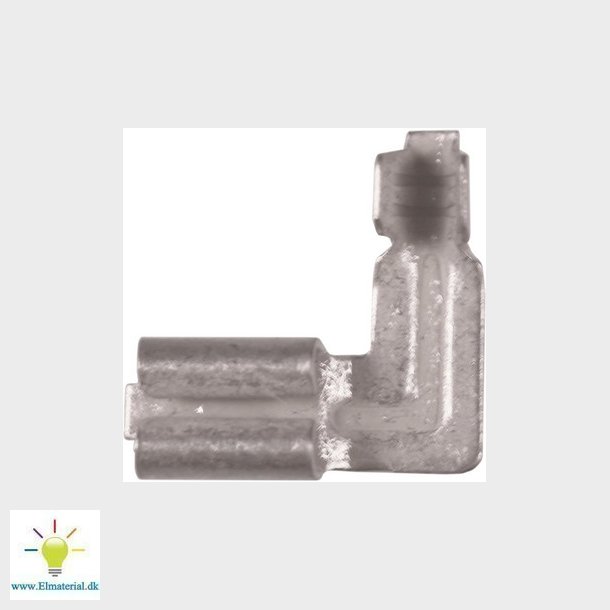 Uisoleret spademuffe 90&deg; B1003FLSV5, 0,5-1mm2, 2,8x0,5