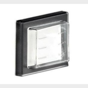 St&auml;nks&auml;ker huva med frontram svart/transparent