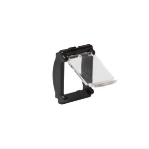 F&auml;rgram svart med dammskydd f&ouml;r patchpanel