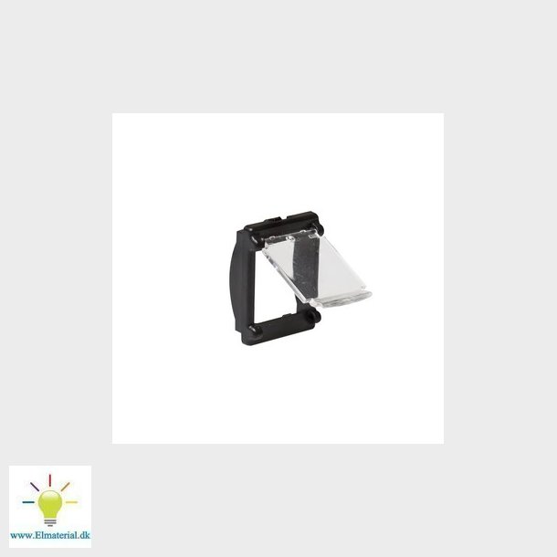 Farveramme sort med stv lg for patchpanel