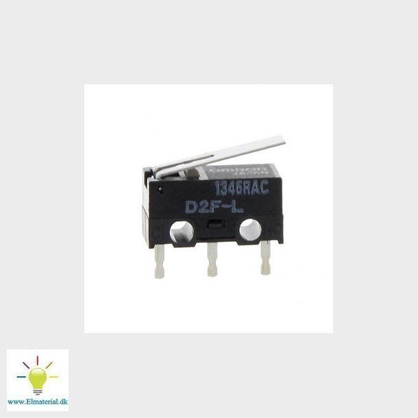 Taktil kontakt (SMT), 6x6 mm, flade type, 3.1mm hjde, 100 gfAF, sort B3F-1000