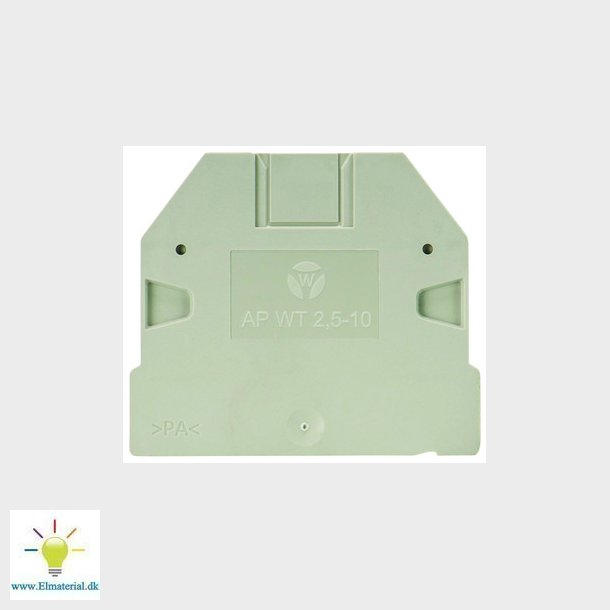 Endeplade AP WT 2,5-10 gr El og vvs materialer