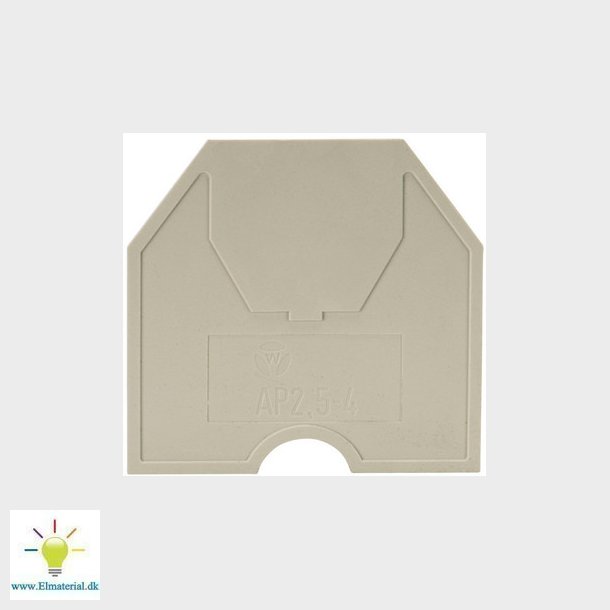 Endeplade AP 2,5-4/V0 gr