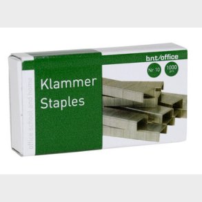 Klammer bnt/Kontor nr.10 1000 st/f&ouml;rp