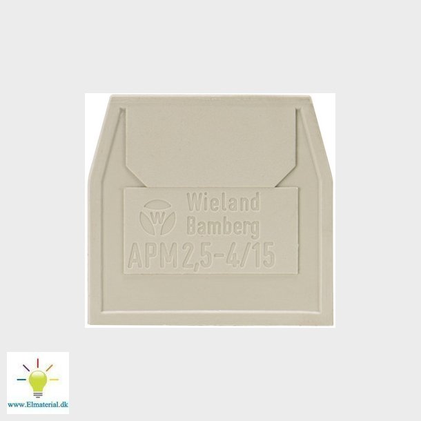 Endeplade APM 2,5-4/15 gr