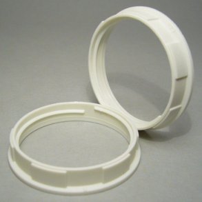 E27 cirkul&auml;r ring �47 vit