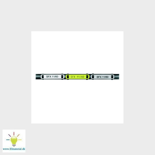 Ledningsmrke SFX11/60 hvid uden print    P60