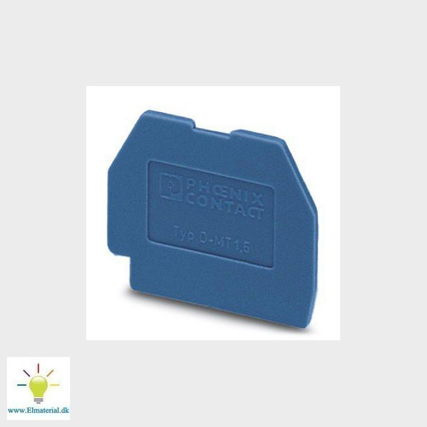 Endeplade D-MT 1,5 BU