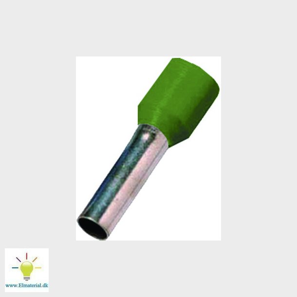 Isoleret terminalrr oliven grn 50mm2 L=20mm