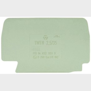 Skiljeplatta TWFN 2,5/35 gr�