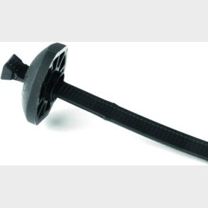 Buntband f&ouml;r h�lmontage 7,6X375 svart v&auml;rmestabiliserat