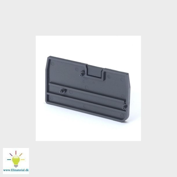 Endeplade til klemrkker 1 mm 2 push-in plus modeller XW5E-P1.5-1.1-1