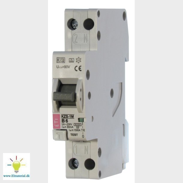 Kombiafbr Hpfi C 6A 1P + N 1M