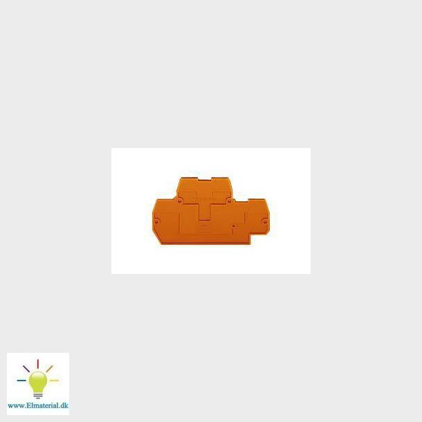 Ende-og mellemplade 2,5Q orange  870-519