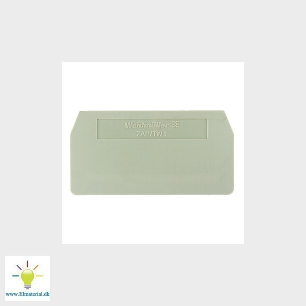 Endeplade ZAP/TW1 160874 El og vvs materialer