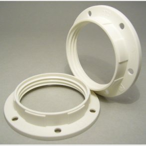 E27 cirkul&auml;r ring �57 vit