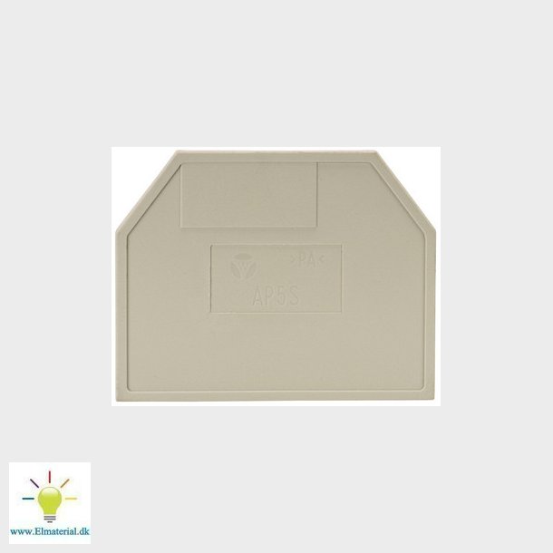 Endeplade AP 5 S/V0 gr