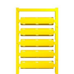 SlimFix X, tr�d- och kabeletikett, 7 - 40 mm, 60 x 13,62 mm, gul