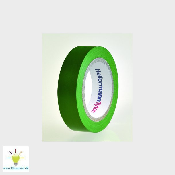 HelaTape Flex 15 mm x 10 m gr&ouml;n 10 rullar