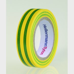 HelaTape Flex 15 mm x 10 m gul/gr&ouml;n 10 rullar