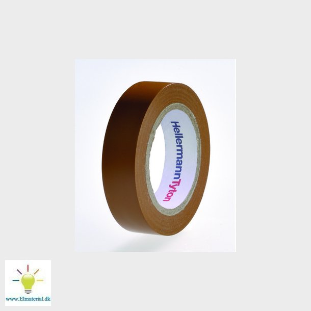 HelaTape Flex 15mm x 10m Brun 10 rullar