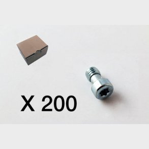 200 Skruv f&ouml;r kortmontering, torx 3040-0812Q1