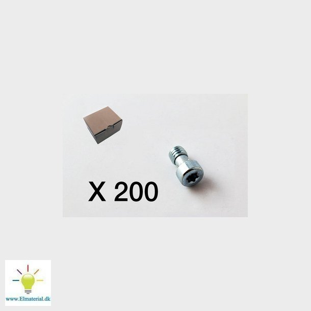 200 Skrue for tavlesammenbygning, torx 3040-0812Q1