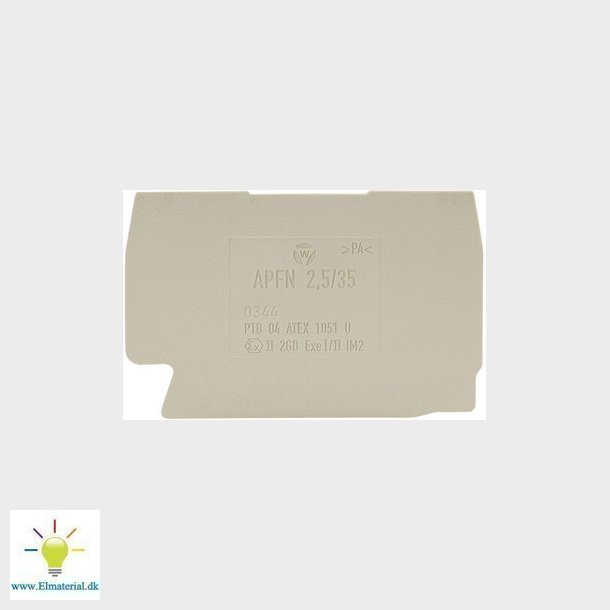 Endeplade APFN 2,5/35 grn