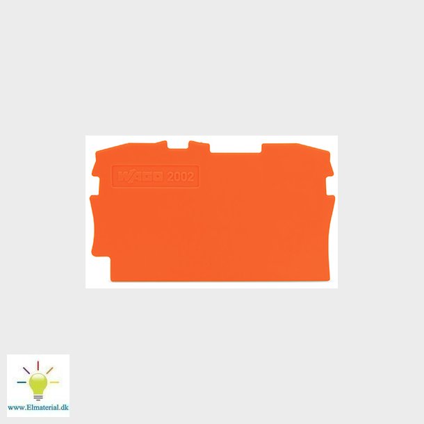 Ende- og mellemplade orange 2002-1292