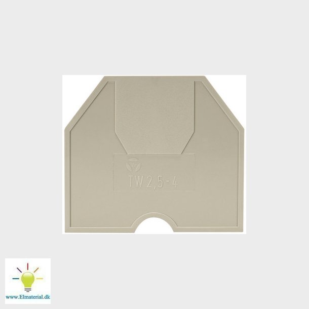 Skilleplade TW 2,5-4/V0 gr