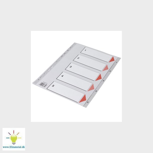 Plastregister Q-Line A4 1-5