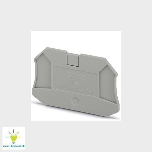 Endeplade D-UT 2,5/4-QUATTRO