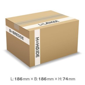 Wellpappkartong Master'In Access 186x186x74mm El- och VVS-material