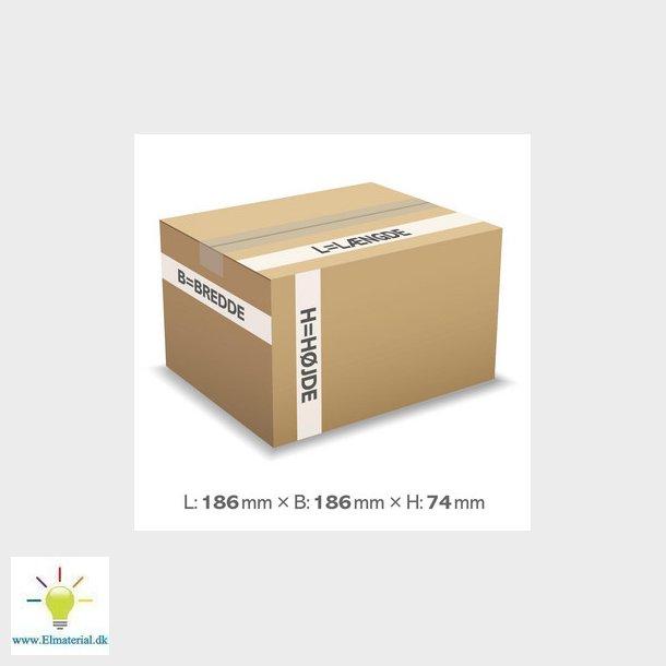 Blgepapkasse Master'In Access 186x186x74mm El og vvs materialer