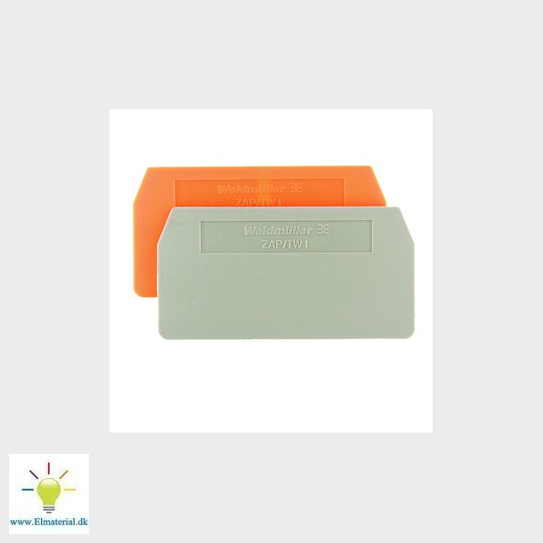 Endeplade parti orange  ZAP/TW7OR 170613